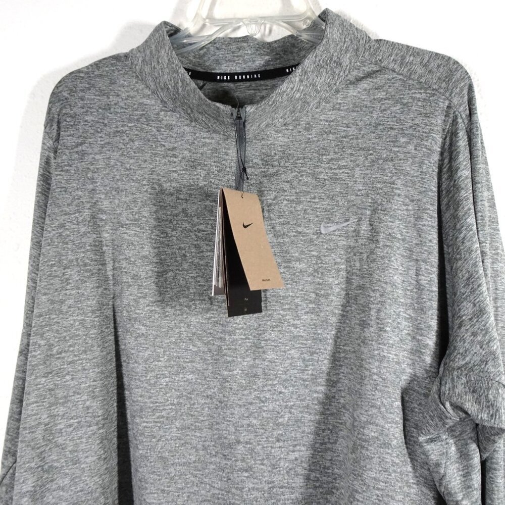 Nike Active Dri-Fit Running Top Women's Size 2X Gray Swift-Element UV 1/4-Zip - Picture 2 of 11